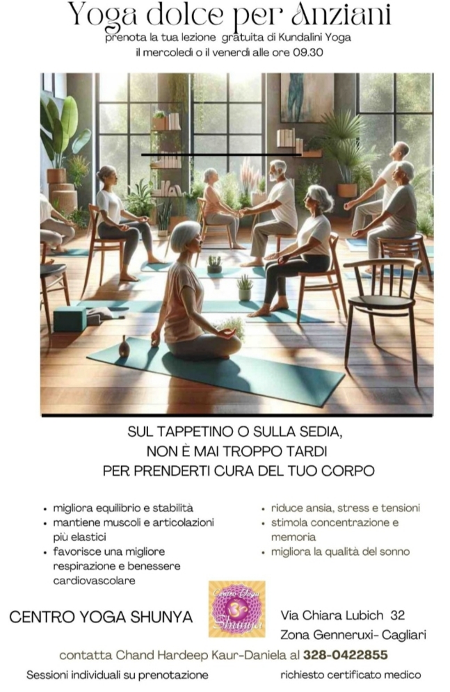 Yoga dolce per Anziani @ Centro Yoga Shunya